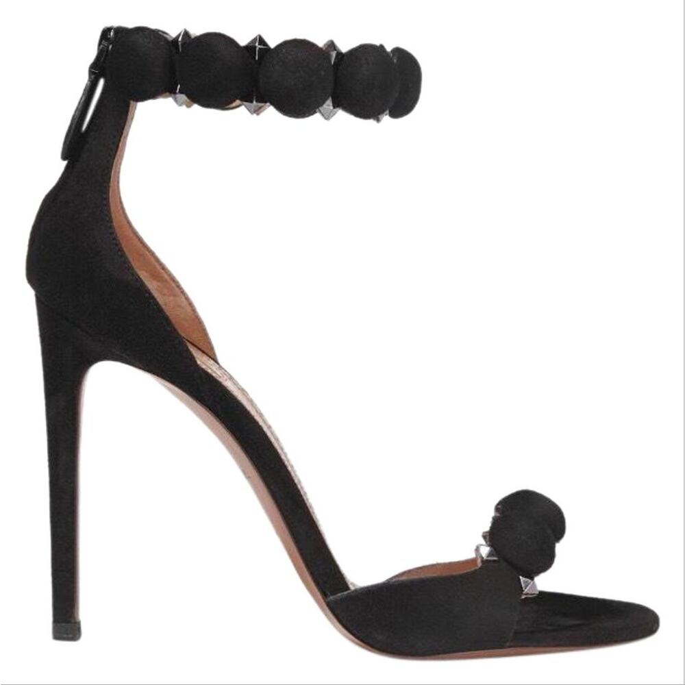 ALAIA Bombe 110 studded suede leather heels sandals